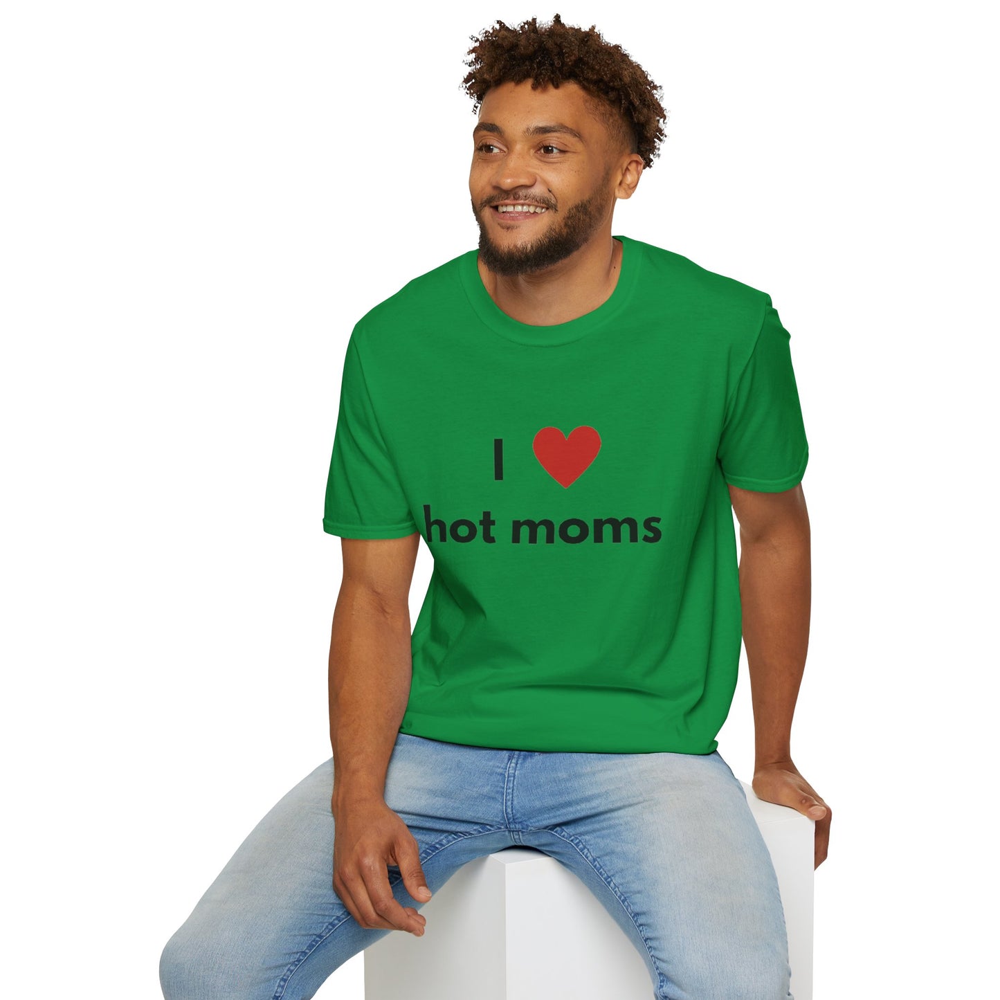 I Love Hot Moms Unisex Softstyle T-Shirt