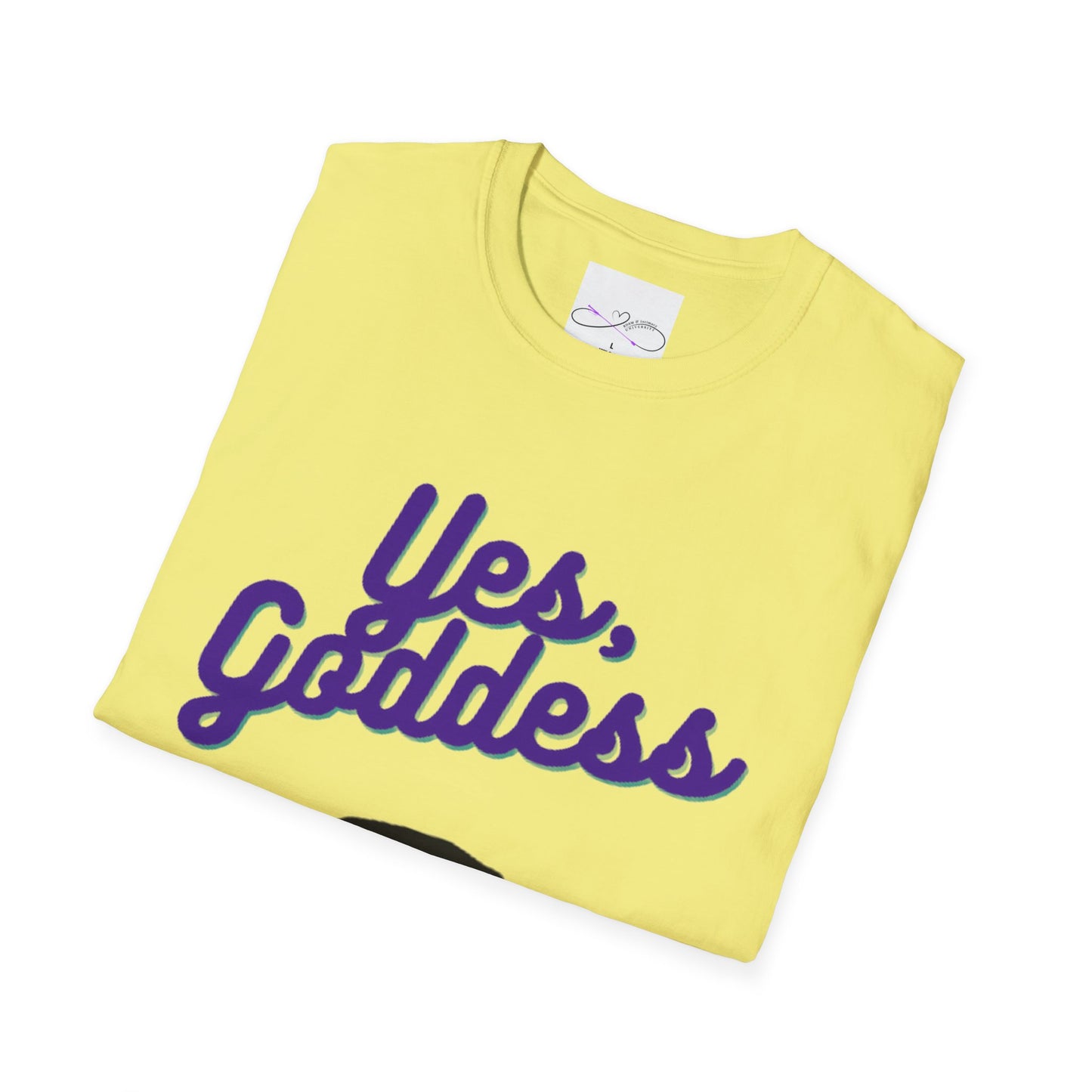 Yes, Goddess Unisex Softstyle T-Shirt