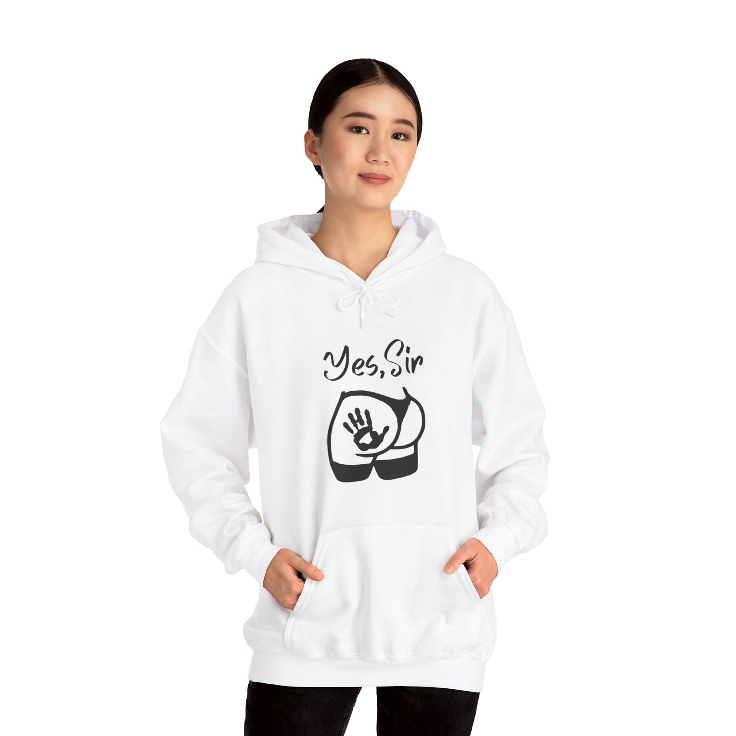 Yes Sir Unisex Hooded Sweatshirt