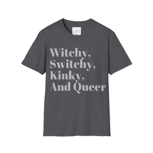 Witchy, Switchy, Kinky, and Queer Unisex Softstyle T-Shirt