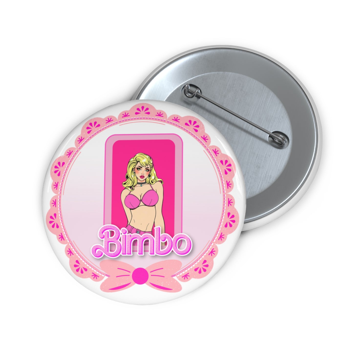 Bimbo pinback button
