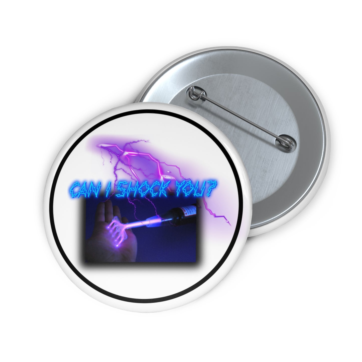 Can I shock you pinback button