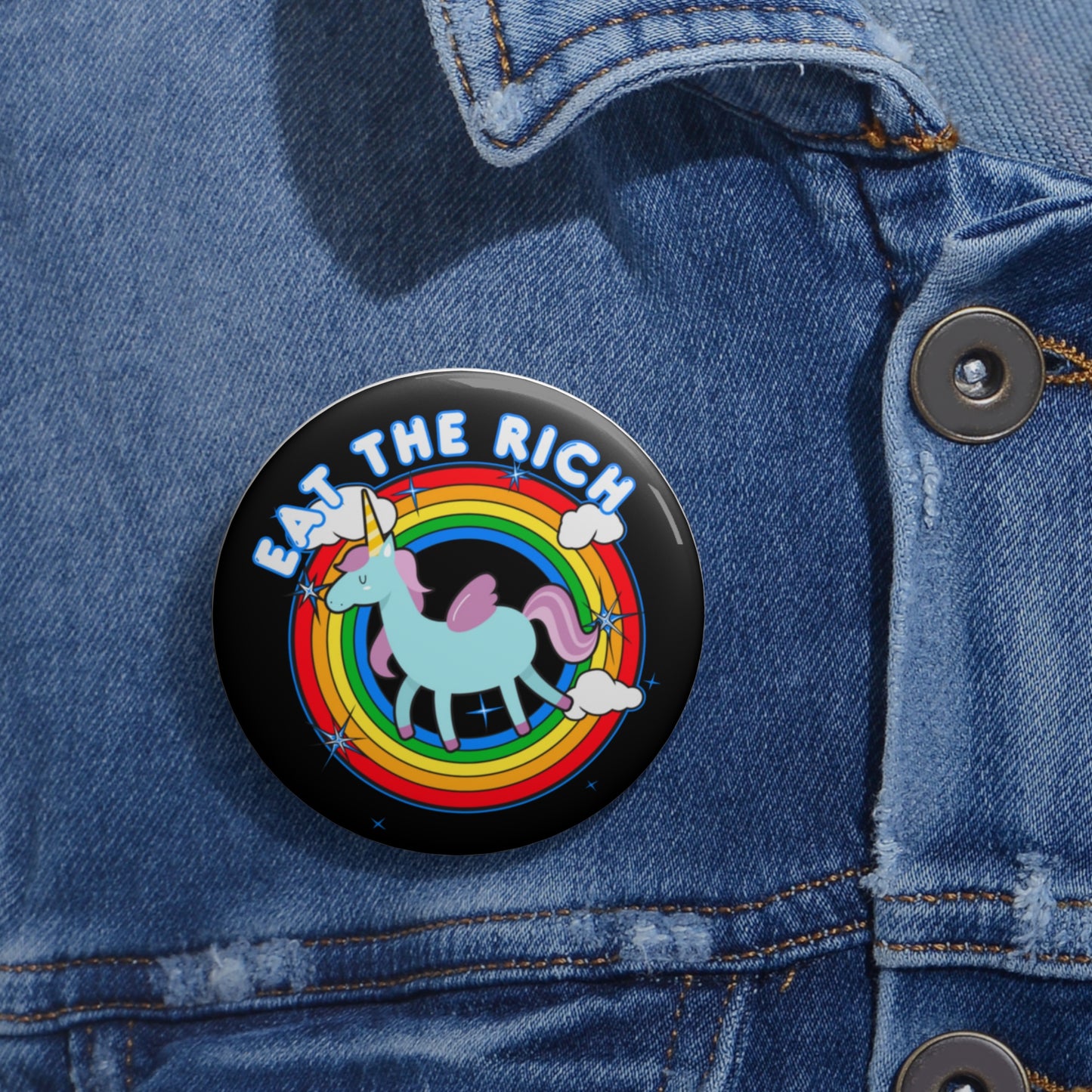 Eat the Rich pinback button
