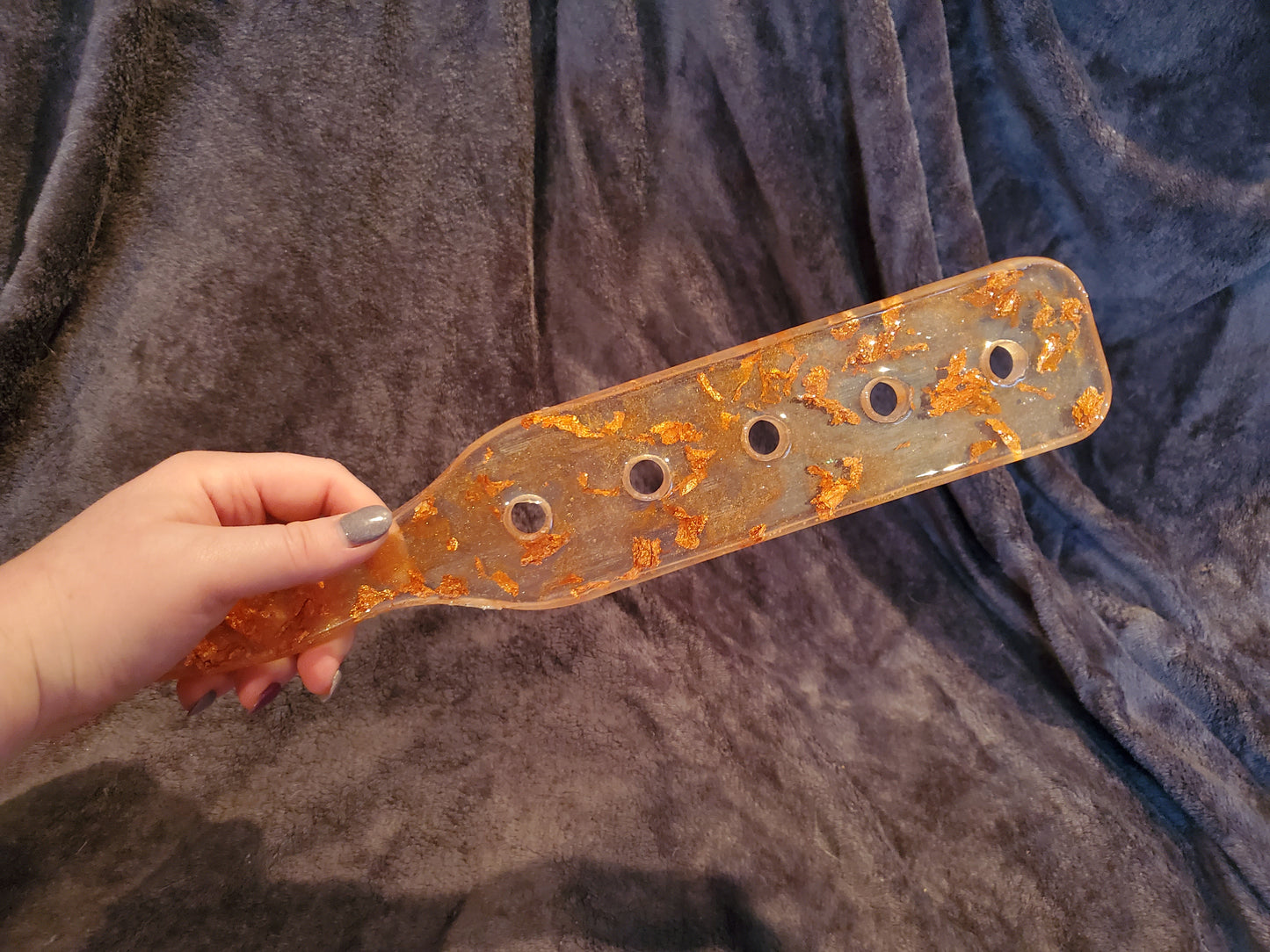 Copper Flakes Resin Paddle