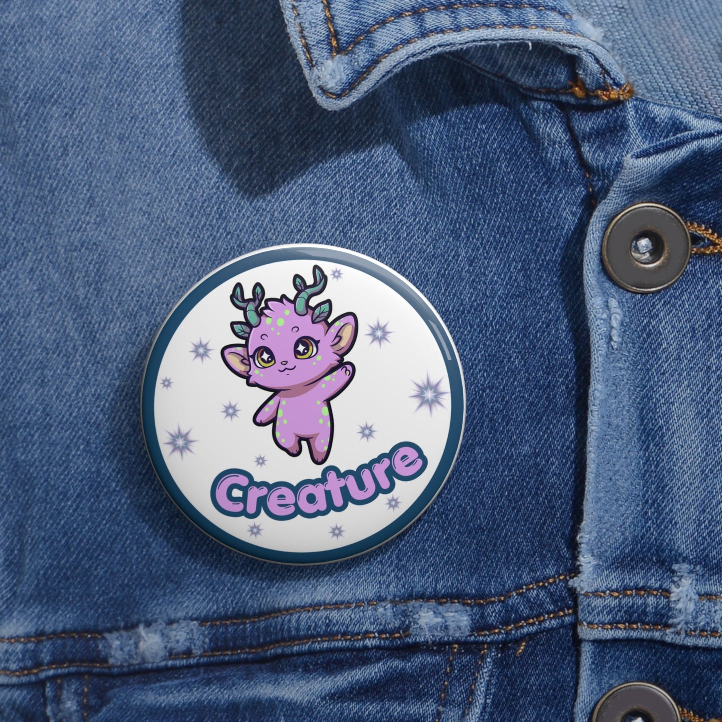 Creature pinback button