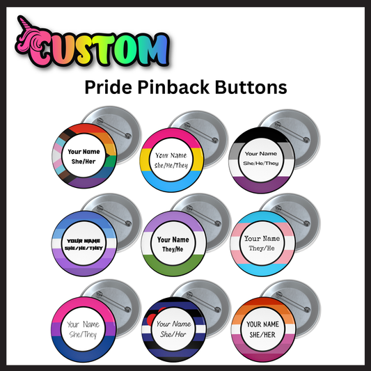 Custom Pride Pinback Button