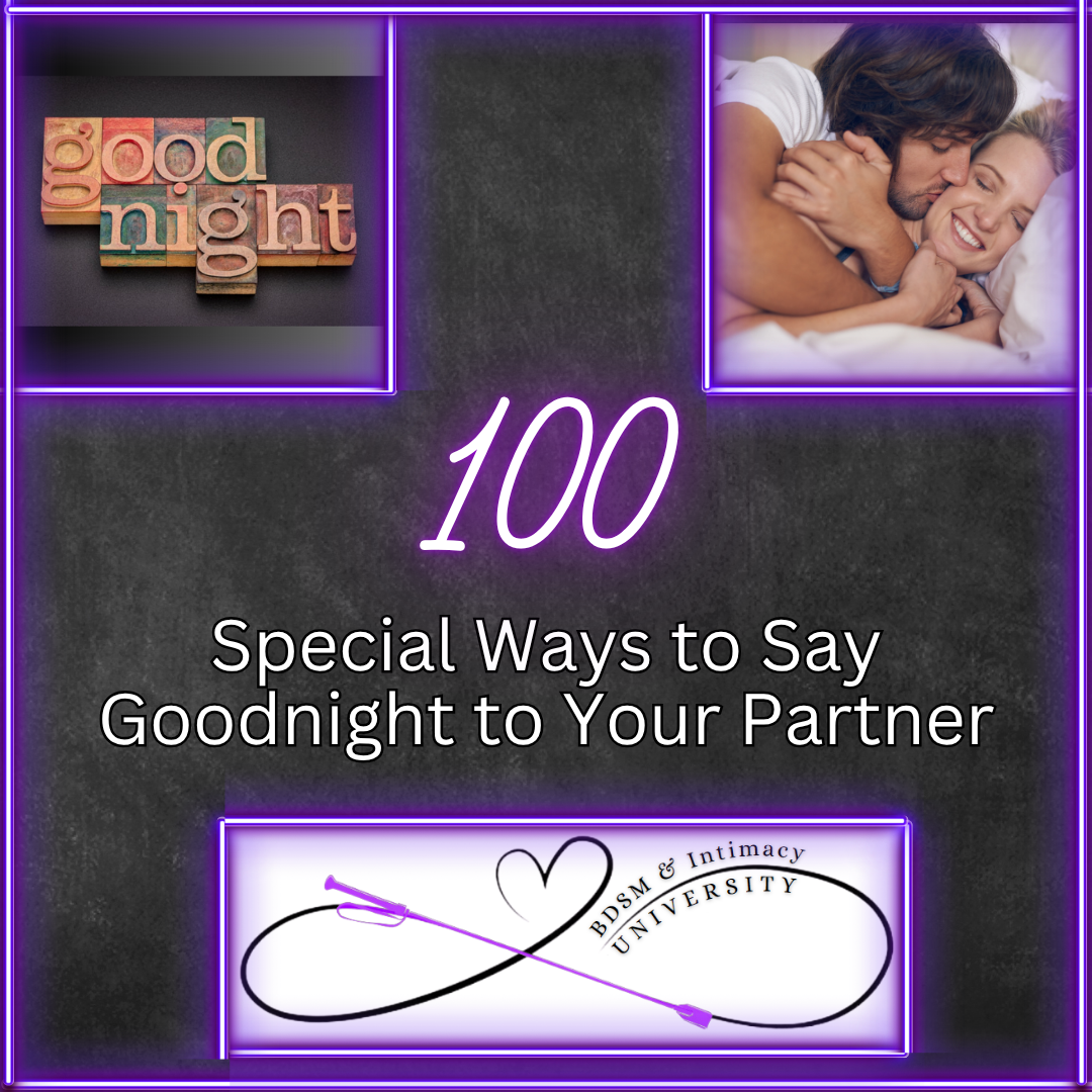 100 Special Ways to Say Goodnight to Your Partner