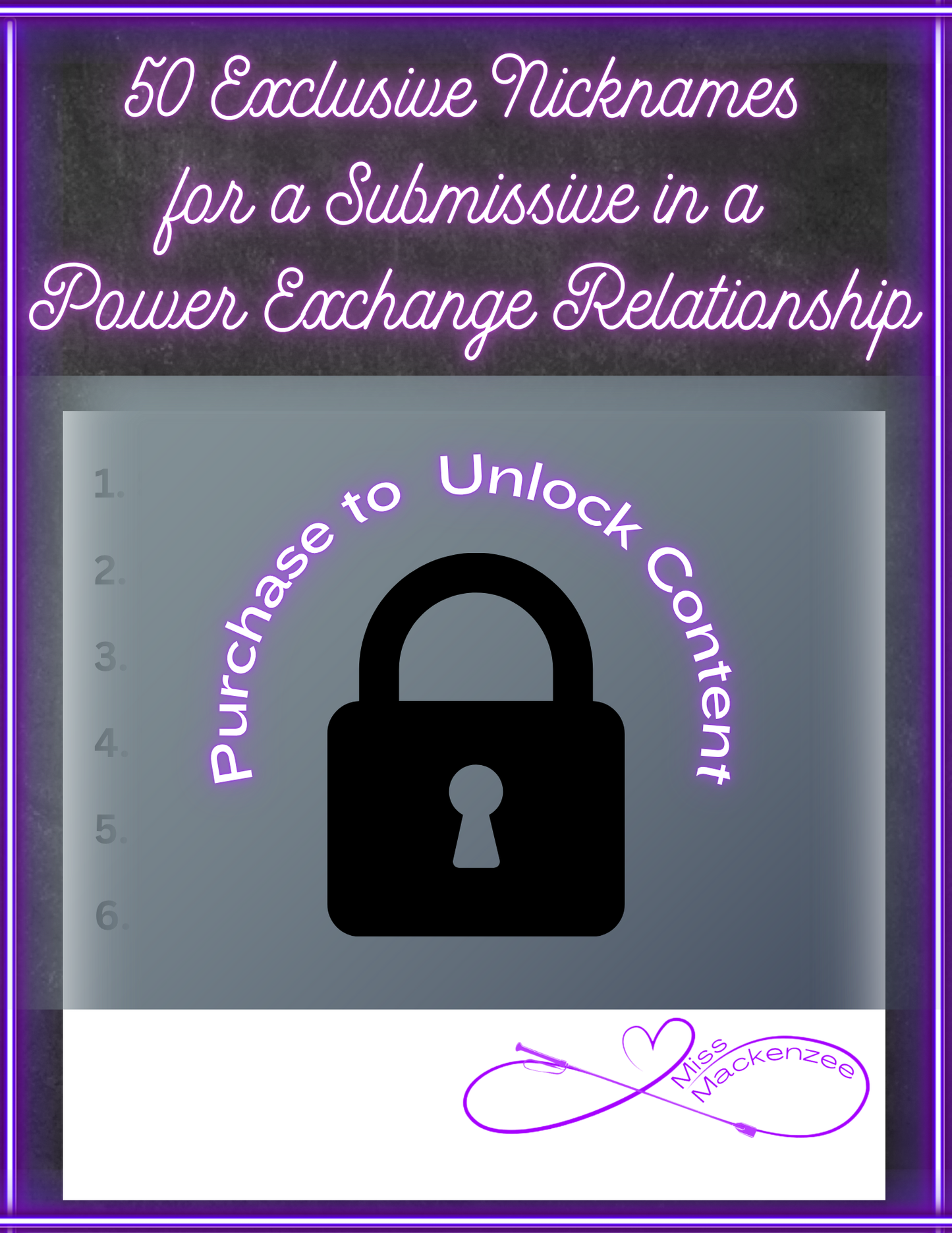 50 Exclusive Nicknames for a Submissive in a Power Exchange Relationship