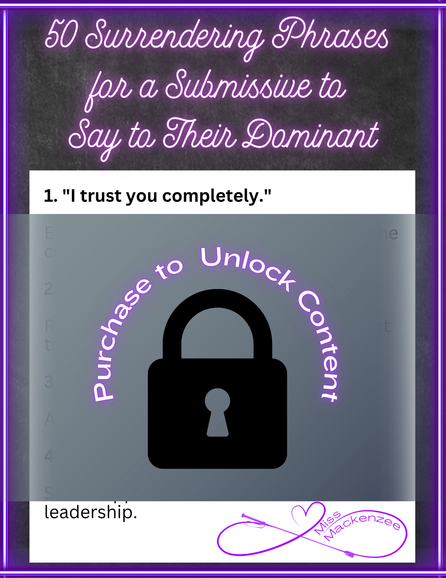 50 Surrendering Phrases for a Submissive to Say to Their Dominant