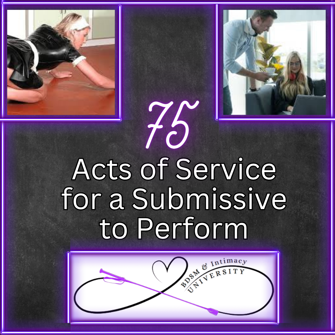 75 Acts of Service for a Submissive to Perform