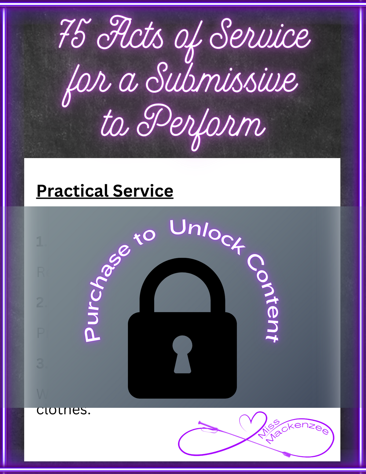 75 Acts of Service for a Submissive to Perform