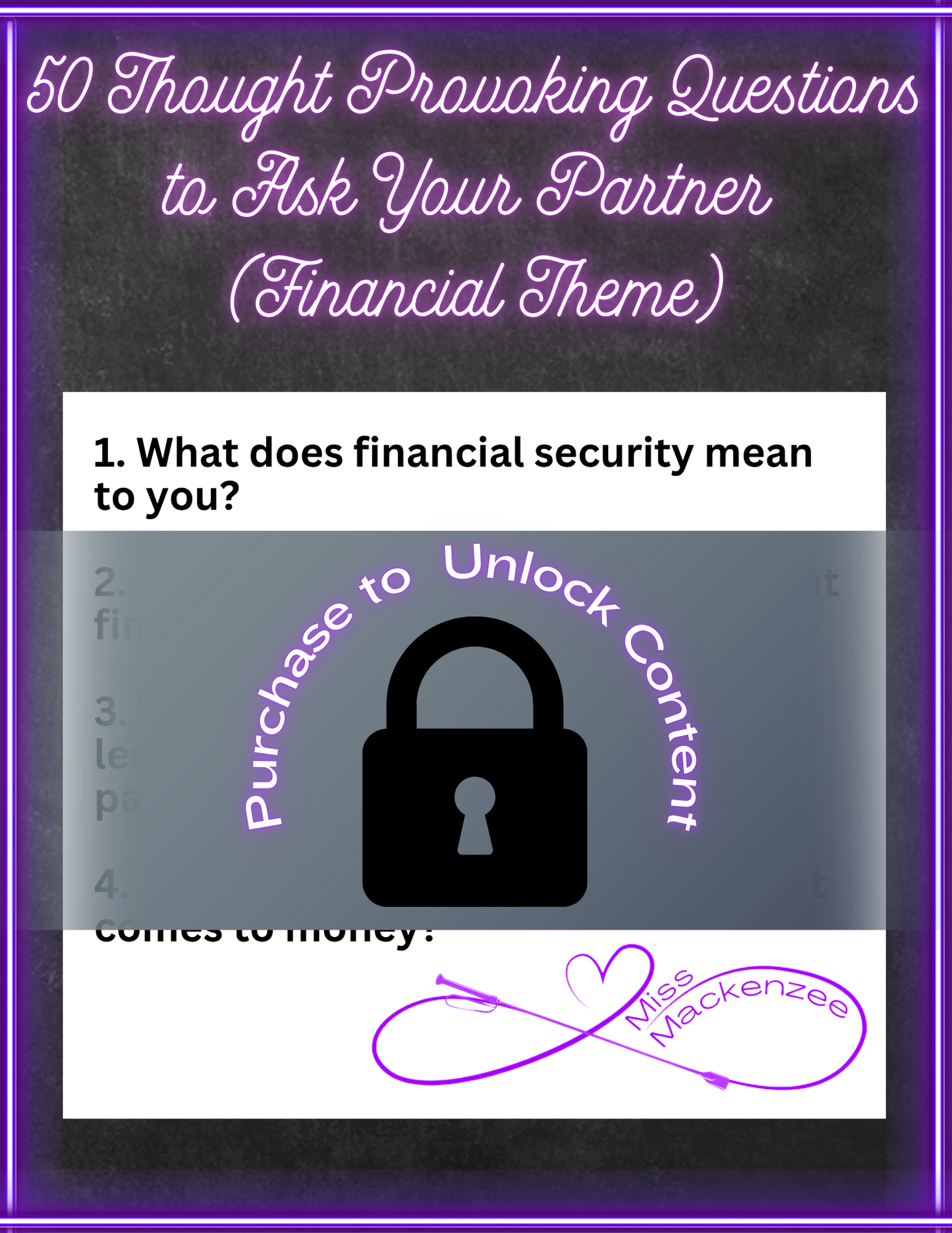 50 Thought Provoking Questions to Ask Your Partner (Financial Theme)