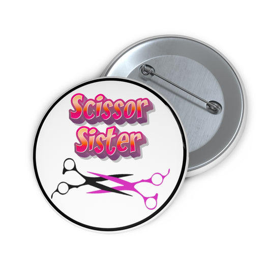 Scissor Sister lesbian pride pinback button