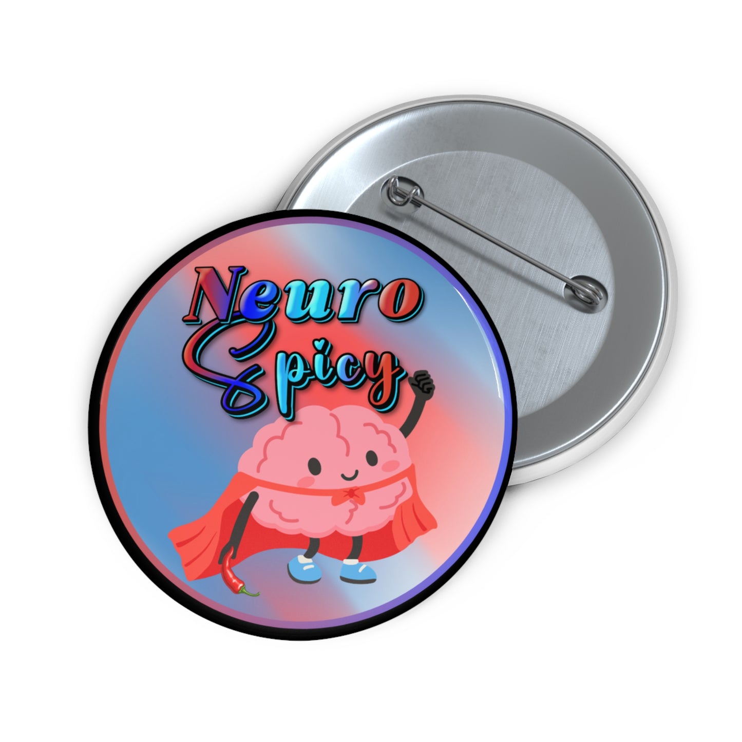 Neurospicy pinback button