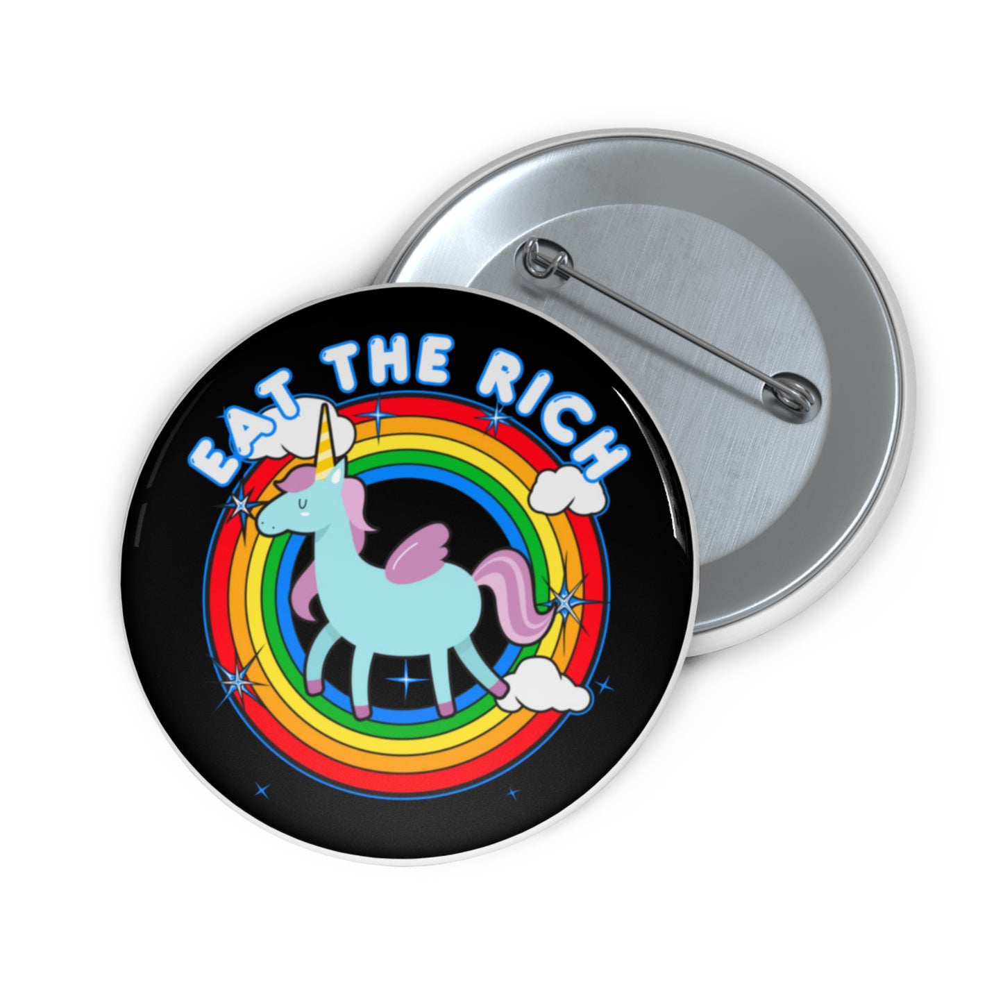 Eat the Rich pinback button