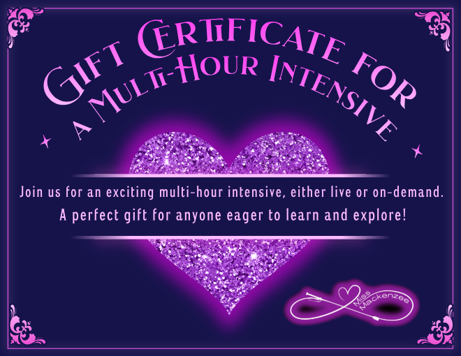 Gift Certificate for a Multi-Hour Intensive