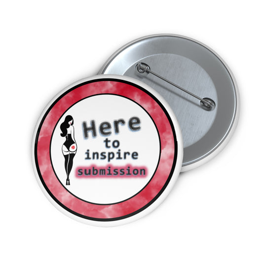 Here to Inspire Submission pinback button