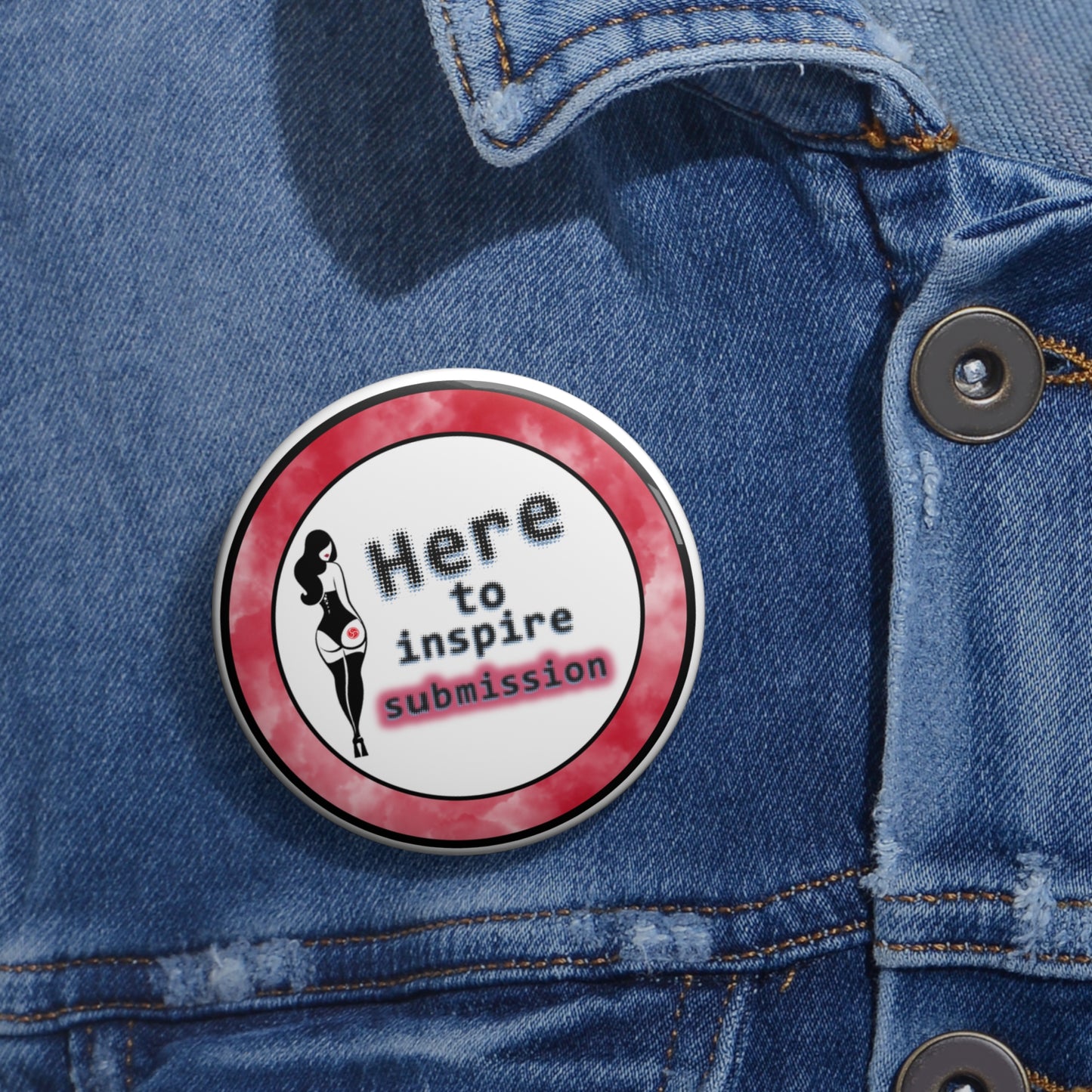 Here to Inspire Submission pinback button
