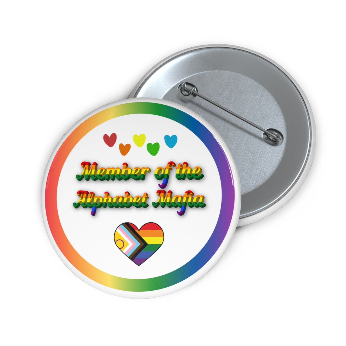 Member of the alphabet mafia pinback button