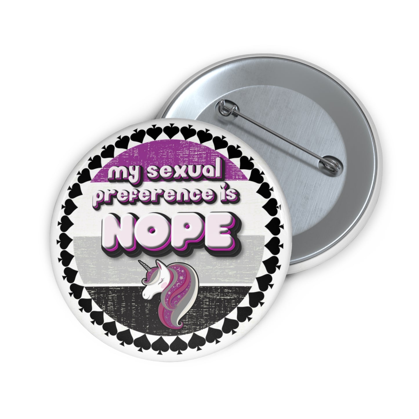 My Sexual Preference is Nope pinback button