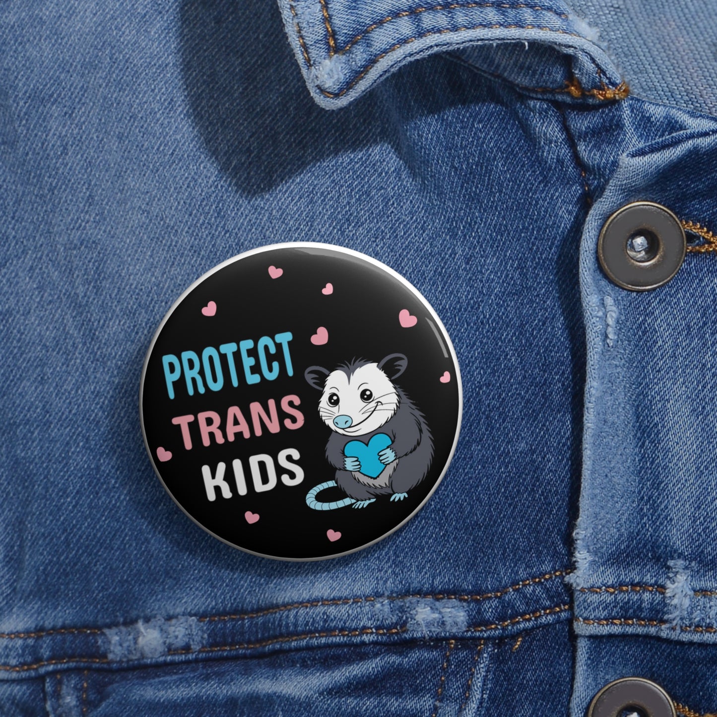 Protect Trans Kids pinback button